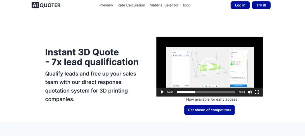 3D instant quote
