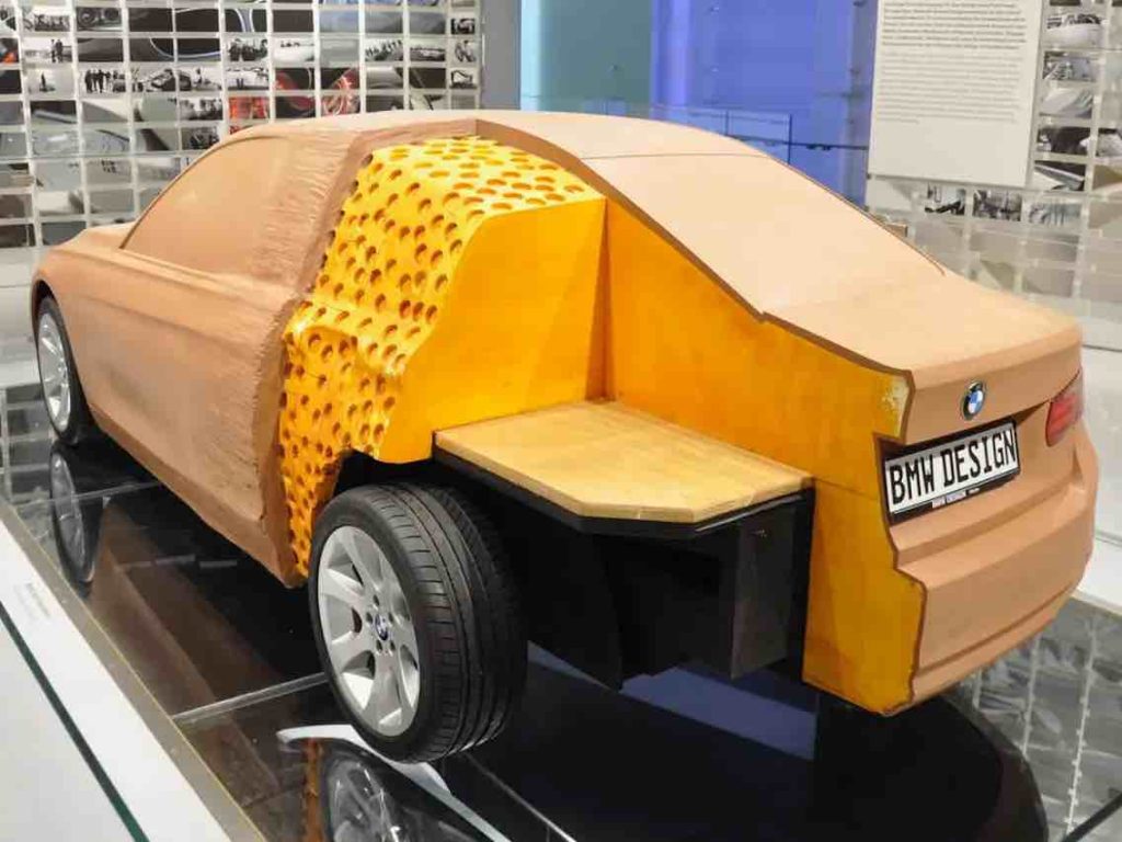 automotive clay-wood-stryofoam model