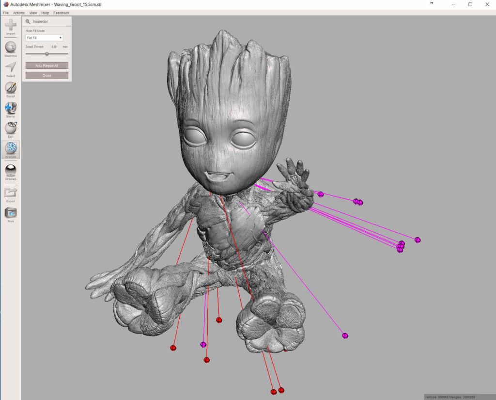 meshmixer from prusa3d screenshot